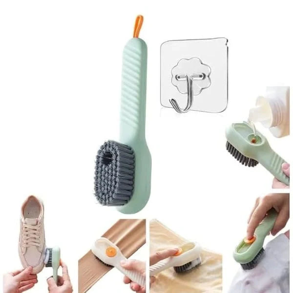 PressClean™ – Built-In Liquid Brush | Multi-Surface Use | Soft Bristles